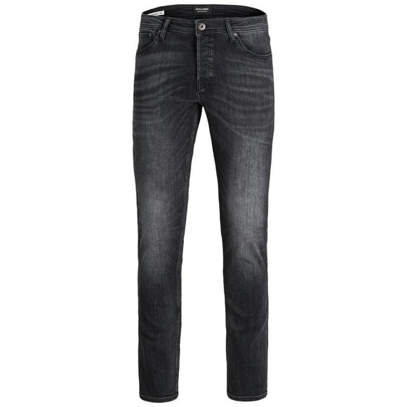 JACK & JONES Tim Original Am 785 Slim/straight Fit Jeans Heren Zwart - Picture 1 of 2